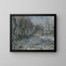 Schneelandschaft - Pierre-Auguste Renoir — gerahmtes Bild an der Wand