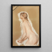 Spritzende Figur Studie für Die Großen Badenden - Pierre-Auguste Renoir — gerahmtes Bild an der Wand
