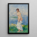 Stehende Badende - Pierre-Auguste Renoir — gerahmtes Bild an der Wand