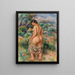 Stehende Badende - Pierre-Auguste Renoir — gerahmtes Bild an der Wand