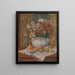 Stillleben mit Blumen und Feigen der Kaktusfeige - Pierre-Auguste Renoir — gerahmtes Bild an der Wand