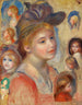 Studie von Mädchenköpfen Étude de têtes de jeunes filles - Pierre-Auguste Renoir — Ansicht des Kunstwerks
