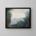 Die Auvers-sur-Oise-Tal - Pierre-Auguste Renoir — gerahmtes Bild an der Wand