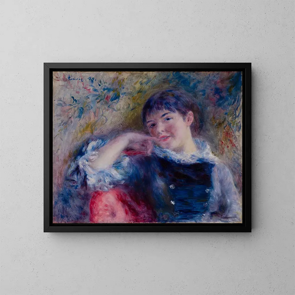 Der Träumer - Pierre-Auguste Renoir — gerahmtes Bild an der Wand