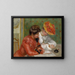 La Lettre - Pierre-Auguste Renoir — gerahmtes Bild an der Wand
