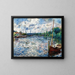 La Seine à Chatou - Pierre-Auguste Renoir — gerahmtes Bild an der Wand