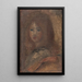 Kopf eines Mädchens - Pierre-Auguste Renoir — gerahmtes Bild an der Wand