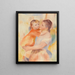 Waschfrau und Kind La Blanchisseuse et son enfant - Pierre-Auguste Renoir — gerahmtes Bild an der Wand