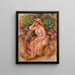 Frau träumend - Pierre-Auguste Renoir — gerahmtes Bild an der Wand