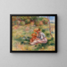 Frau und Kind im Gras - Pierre-Auguste Renoir — gerahmtes Bild an der Wand