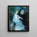 Frau am Klavier - Pierre-Auguste Renoir — gerahmtes Bild an der Wand