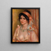 Woman with Black Hair Junge Frau mit schwarzen Haaren Oberkörper - Pierre-Auguste Renoir — gerahmtes Bild an der Wand