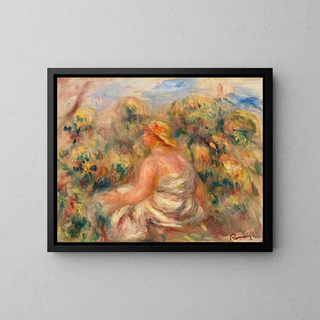 PierreAuguste Renoir - Woman with Hat in a Landscape Femme avec chapeau dans un paysage.webp