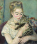 Frau mit Katze - Pierre-Auguste Renoir — Ansicht des Kunstwerks