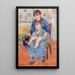 Junge Mutter - Pierre-Auguste Renoir — gerahmtes Bild an der Wand