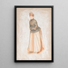 Junge Frau mit einem Ärmel - Pierre-Auguste Renoir — gerahmtes Bild an der Wand