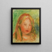 Studie Kopf D Kind - Pierre-Auguste Renoir — gerahmtes Bild an der Wand