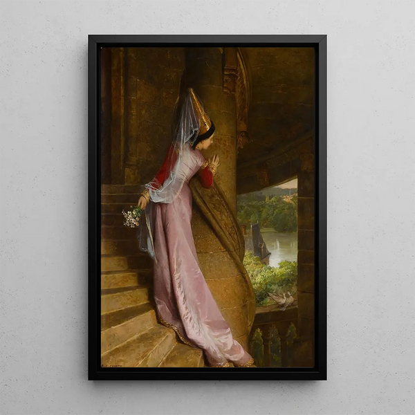 Das geheime Treffen - Pierre-Charles Comte — gerahmtes Bild an der Wand