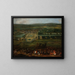 Vue du château de Fontainebleau - Pierre-Denis Martin — gerahmtes Bild an der Wand