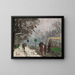 Boulevard Bineau unter Schnee - Pierre-Eugène Montzin — gerahmtes Bild an der Wand
