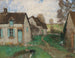 Chaumières aux fenêtres et volets turquoise - Pierre-Eugène Montzin — Ansicht des Kunstwerks