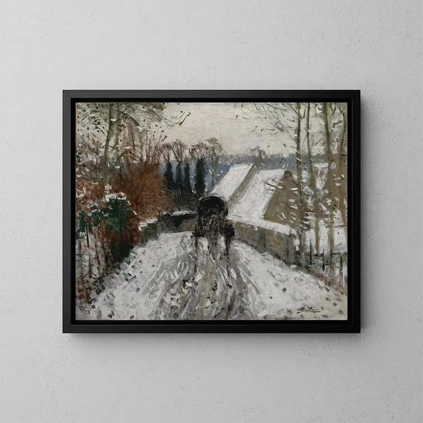 Schneeeffekt - Pierre-Eugène Montzin — gerahmtes Bild an der Wand