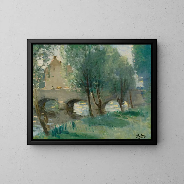 Le Pont - Pierre-Eugène Montzin — gerahmtes Bild an der Wand