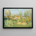 L'Entrée du village - Pierre-Eugène Montzin — gerahmtes Bild an der Wand