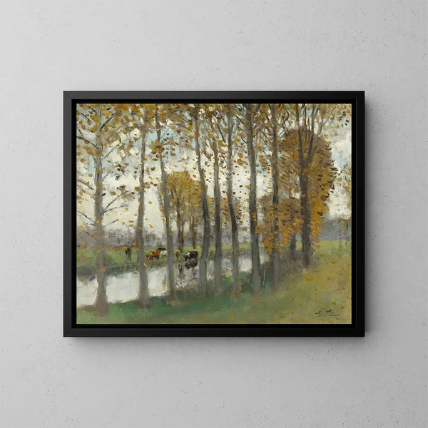 Szene des Sturms - Pierre-Eugène Montzin — gerahmtes Bild an der Wand
