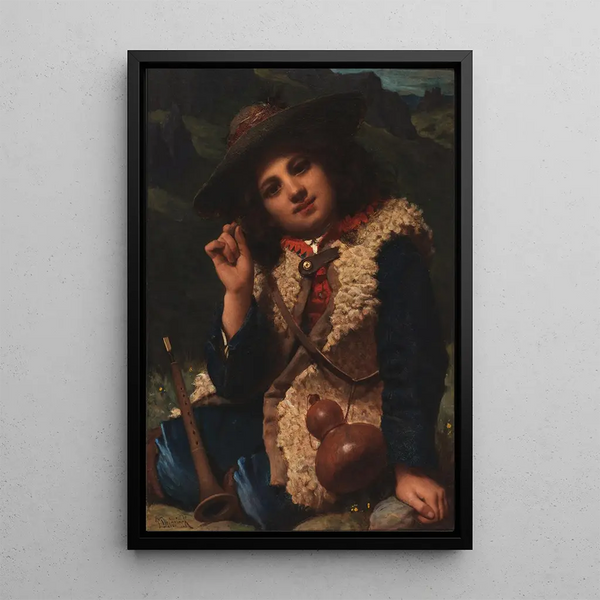 PierreLouisJoseph de Coninck - Italian Boy in Sheepskin Jacket.webp