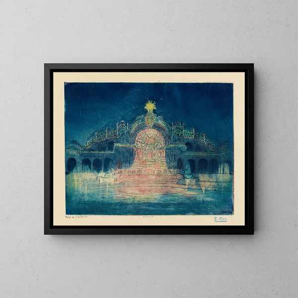 Palais de l'Électricité - Pierre-Marcel Roy — gerahmtes Bild an der Wand