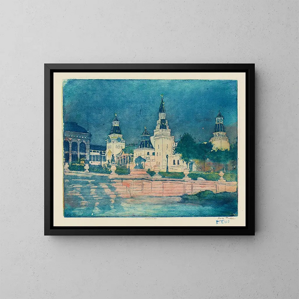 Pavillon der russischen Asien - Pierre-Marcel Roy — gerahmtes Bild an der Wand