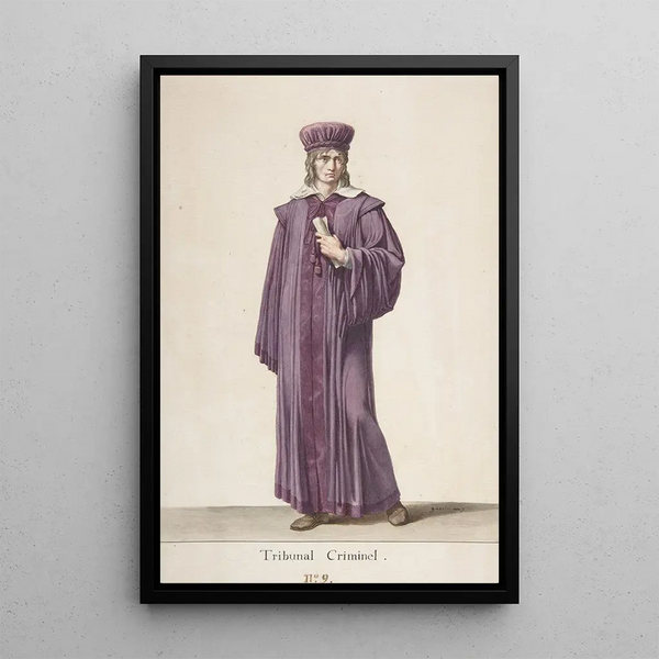 Ein Richter des Strafgerichts - Pierre-Narcisse Guérin — gerahmtes Bild an der Wand