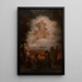 Die Seelen des Fegefeuers - Pierre-Nicolas Brisset — gerahmtes Bild an der Wand