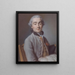 Portrait eines jungen Offiziers - Pierre Allais — gerahmtes Bild an der Wand