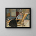 Frau sitzend - Pierre Bonnard — gerahmtes Bild an der Wand