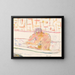 Frau in einer Badewanne - Pierre Bonnard — gerahmtes Bild an der Wand