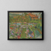 Die Blumen des Gemüsegartens in Le Grand-Lemps - Pierre Bonnard — gerahmtes Bild an der Wand