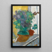 Lilas mauve dans un vase de terre jaune et vert - Pierre Bonnard — gerahmtes Bild an der Wand