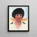Kopf einer Frau mit schwarzem Hut Mme Lucienne Dupuy de Frenelle Studie - Pierre Bonnard — gerahmtes Bild an der Wand