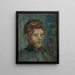 Kopf eines jungen, bärtigen Mannes - Pierre Bonnard — gerahmtes Bild an der Wand
