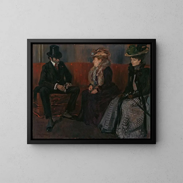 La présentation - Pierre Georges Jeanniot — gerahmtes Bild an der Wand