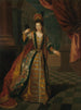Porträt mutmaßlich von Mademoiselle de Nantes Louise-Françoise de Bourbon 1673-1743 in Ballkleidung - Pierre Gobert — Ansicht des Kunstwerks