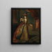Porträt mutmaßlich von Mademoiselle de Nantes Louise-Françoise de Bourbon 1673-1743 in Ballkleidung - Pierre Gobert — gerahmtes Bild an der Wand
