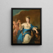 Portrait der Prinzessin von Beauvau-Craon wahrscheinlich Anne-Marguerite-Gabrielle 1707-1792 als Hébé - Pierre Gobert und Atelier — gerahmtes Bild an der Wand