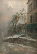 Rue de Montmartre sous la neige - Pierre Jacques Pelletier — Ansicht des Kunstwerks