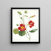 Tropaeolum grande capucine de jardin - Pierre Joseph Redouté — gerahmtes Bild an der Wand