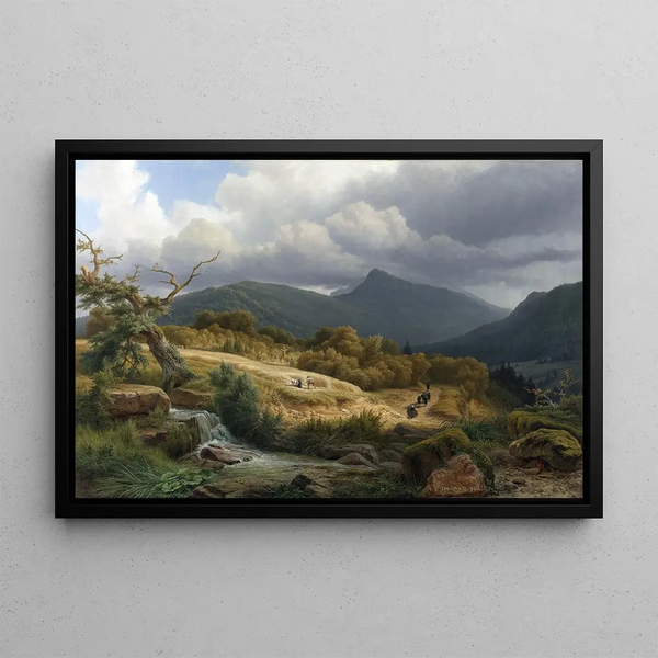 Pierre Louis Dubourcq - The Cemetery at BadenBaden.webp