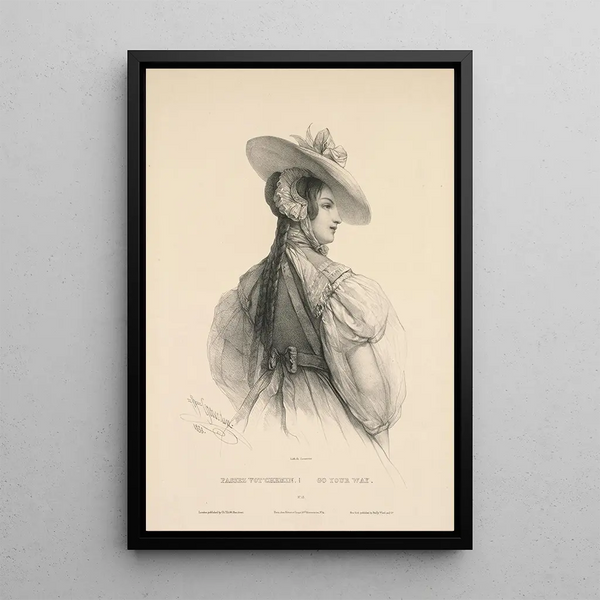 Passez votre chemin - Pierre Louis Henri Grévedon — gerahmtes Bild an der Wand