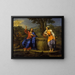 Der Christus und die Samariterin - Pierre Mignard — gerahmtes Bild an der Wand